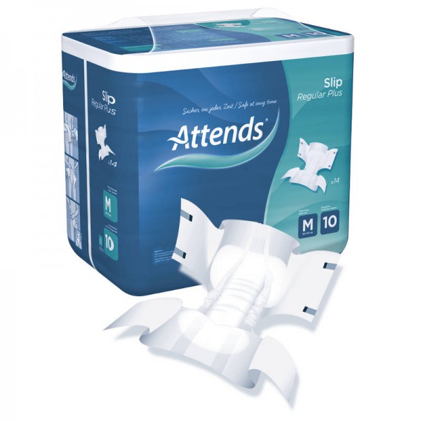 Attends Slip Regular Plus 10 Medium (1x14 Stk.) 1 Attends Slip Regular Plus 10 Medium (1x14 Stk.)