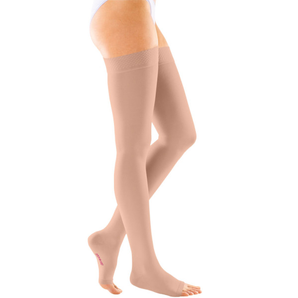 mediven® forte CCL3 AG Schenkelstrümpfe normal (72-83 cm) o. Fußspitze Noppenhaftband 1 mediven® forte CCL3 AG Schenkelstrümpfe normal (72-83 cm) o. Fußspitze Noppenhaftband