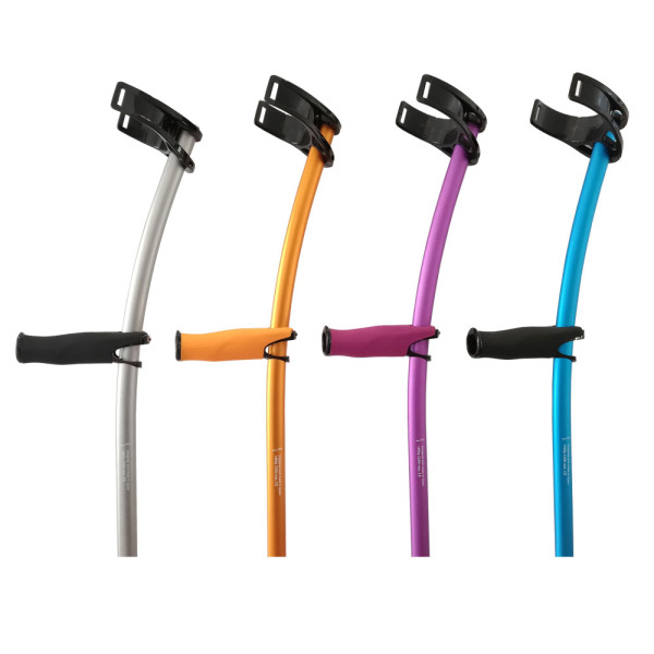 INDESmed Unterarmgehstütze Flugzeugaluminium offene Armschelle 1 INDESmed Unterarmgehstütze Flugzeugaluminium offene Armschelle