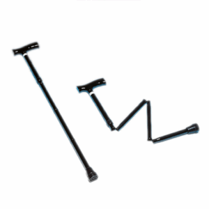 Gehstock faltbar, schwarz