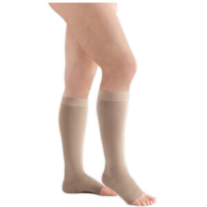 Juzo Move extra kurz AD CCL2 Kompressionsstrümpfe offene Fußspitze Noppenhaftrand