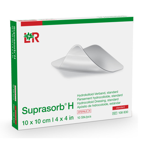 L&R Suprasorb H Hydrokolloid-Verband Standard 10x10 cm (10 Stk.) 1 L&R Suprasorb H Hydrokolloid-Verband Standard 10x10 cm (10 Stk.)