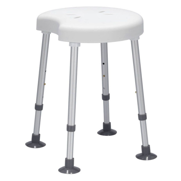 Russka Duschhocker rund mit Hygieneausschnitt 1 Russka Duschhocker rund mit Hygieneausschnitt