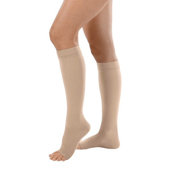 Juzo Inspiration AD CCL1 Kompressionsstrümpfe offene Fußspitze Trikotabschlussrand 1 Juzo Inspiration AD CCL1 Kompressionsstrümpfe offene Fußspitze Trikotabschlussrand