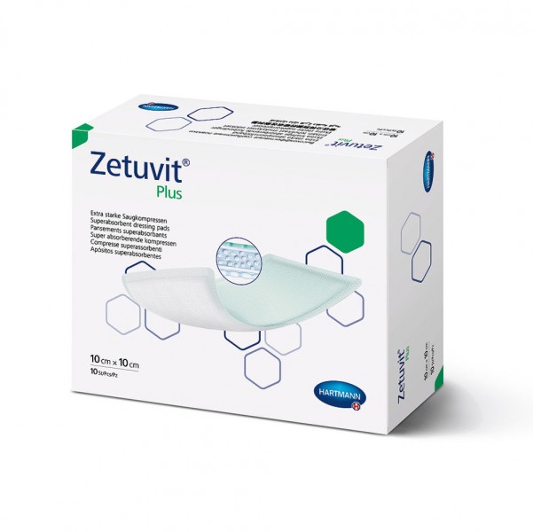 Hartmann Zetuvit® Plus Wundauflage 10x10 cm (1x10 Stk.) 1 Hartmann Zetuvit® Plus Wundauflage 10x10 cm (1x10 Stk.)