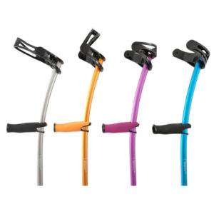 INDESmed Unterarmgehstütze Flugzeugaluminium geschlossene Armschelle