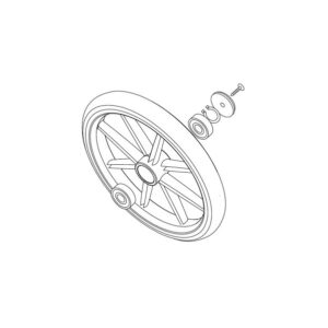 Hinterrad für Trust Care Let's Go INDOOR Rollator