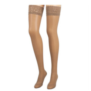 Compressana Calypso Schenkelstrümpfe 70 DEN mit Spitzen-Haftband, halterlos