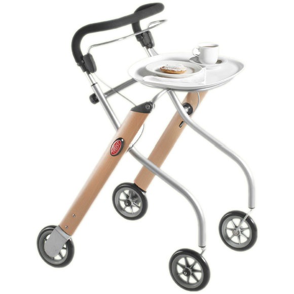 Trust Care Indoor Rollator Let's Go Holz silber 1 Trust Care Indoor Rollator Let's Go Holz silber