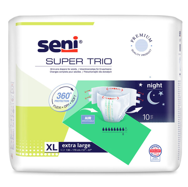 Seni Super Trio Night Extra Large (1x10 Stück) 1 Seni Super Trio Night Extra Large (1x10 Stück)