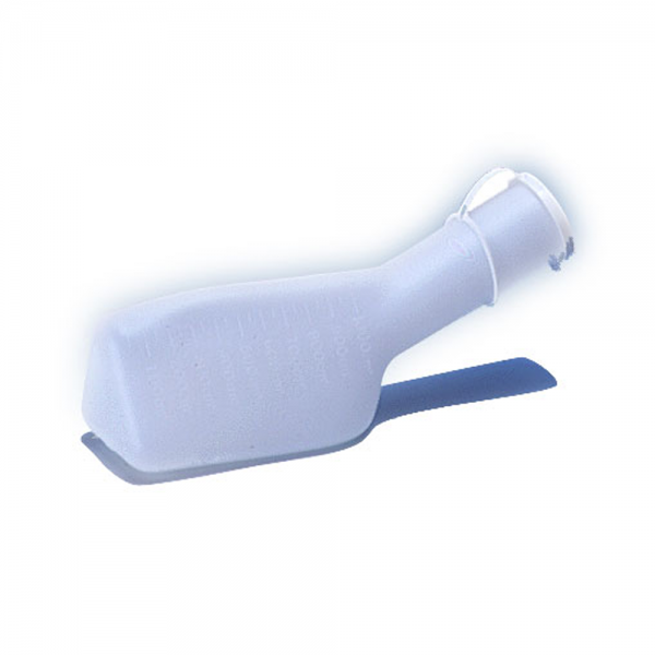 Urinflasche für Herren, aus Kunststoff milchig 1 Urinflasche für Herren, aus Kunststoff milchig