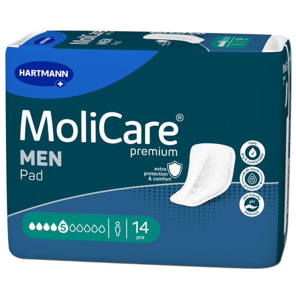 Hartmann MoliCare® Premium MEN PAD 5 Tropfen (1x14 Stk.) 1 Hartmann MoliCare® Premium MEN PAD 5 Tropfen (1x14 Stk.)