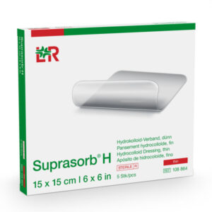 L&R Suprasorb H Hydrokolloid-Verband Dünn 15x15 cm (5 Stk.)