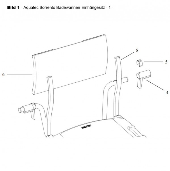 Ersatzteile Aquatec Sorrento Badhilfen 1 Ersatzteile Aquatec Sorrento Badhilfen