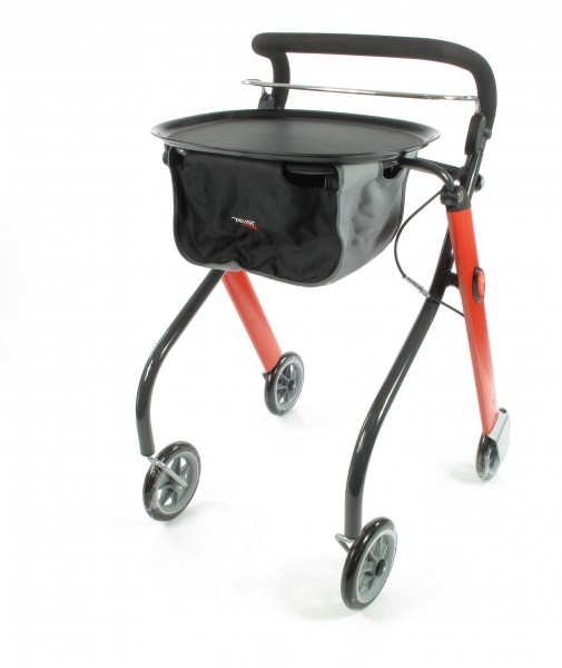 Trust Care Indoor Rollator Let's Go rot schwarz 1 Trust Care Indoor Rollator Let's Go rot schwarz