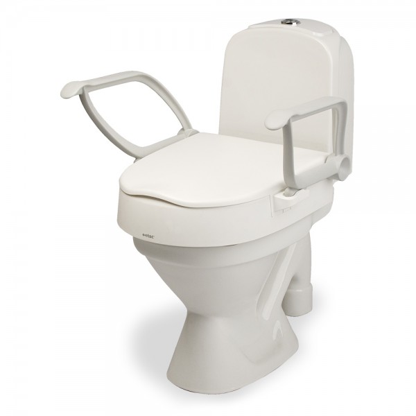 Etac Cloo Toilettensitzerhöhung mit Armlehnen 1 Etac Cloo Toilettensitzerhöhung mit Armlehnen