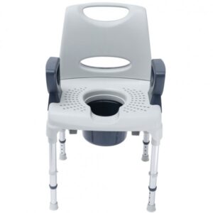 AQ-Tica Komfort Multifunktions-Duschstuhl mit Armlehnen und Rückenlehne