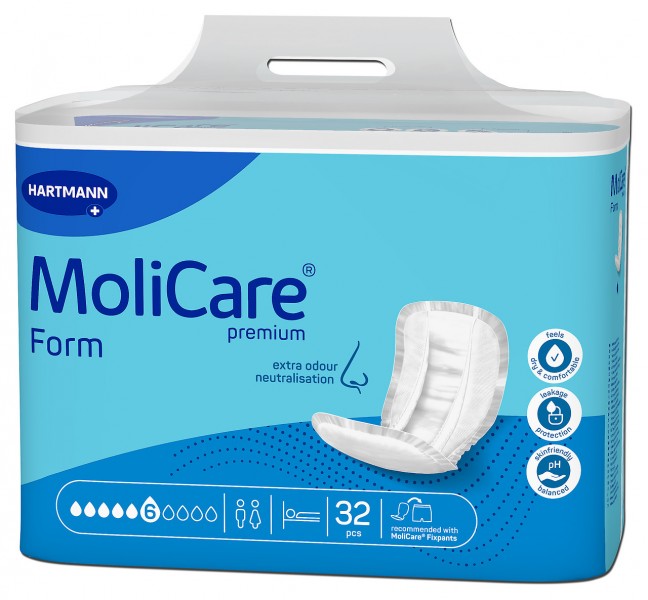 Hartmann MoliCare® Premium Form 5 Tropfen (1x32 Stk.) 1 Hartmann MoliCare® Premium Form 5 Tropfen (1x32 Stk.)