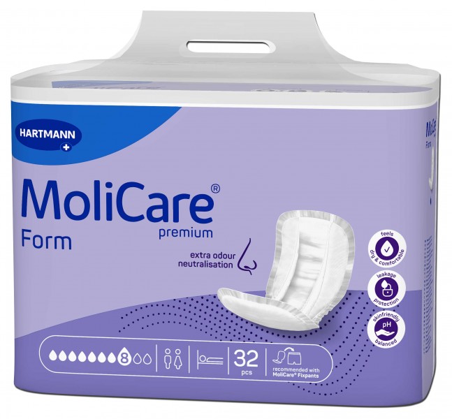 Hartmann MoliCare® Premium Form 8 Tropfen (1x32 Stk.) 1 Hartmann MoliCare® Premium Form 8 Tropfen (1x32 Stk.)