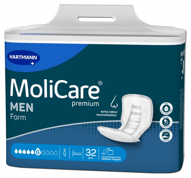 Hartmann MoliCare® Premium Form MEN 6 Tropfen (1x32 Stk.) 1 Hartmann MoliCare® Premium Form MEN 6 Tropfen (1x32 Stk.)