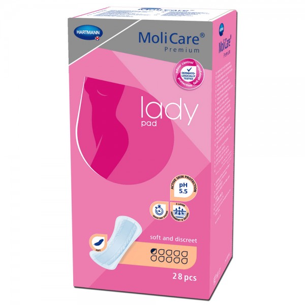 Hartmann MoliCare Premium lady pad 0,5 Tropfen (1x28 Stk.) 1 Hartmann MoliCare Premium lady pad 0,5 Tropfen (1x28 Stk.)