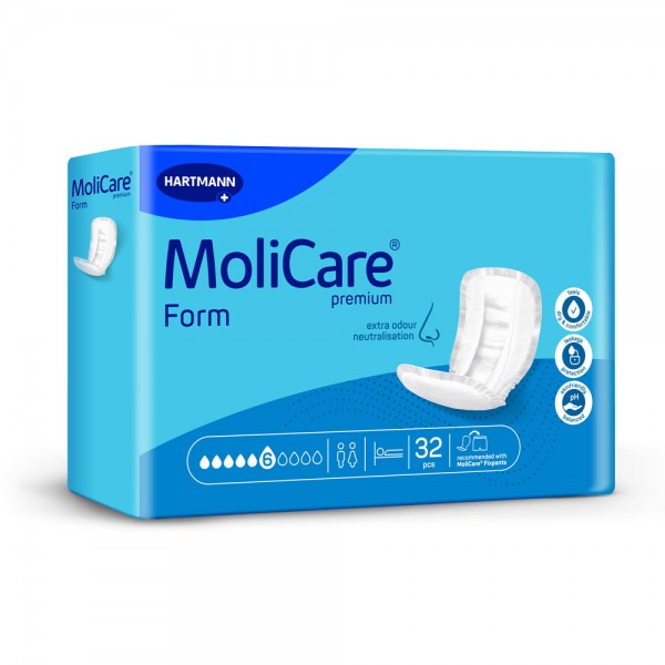 Hartmann MoliCare® Premium Form 6 Tropfen (1x32 Stk.) 1 Hartmann MoliCare® Premium Form 6 Tropfen (1x32 Stk.)