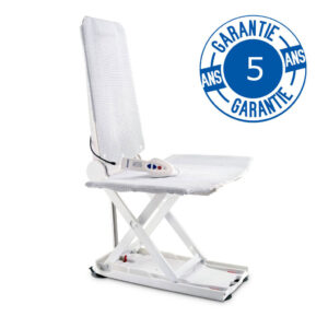 Aquatec Orca Badewannenlifter, mit ergonomischem Handbedienteil, absenkbaer Rückenlehne, inklusive Bezug, 5 Jahre Garantie
