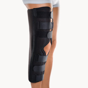 Bort Immob-Schiene mit Patella-Aussparung Knie-Schiene 3-teilig