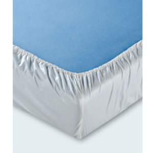 Spannbett-Tuch Jersey, Oberseite 100% Baumwolle, Unterseite beschichtet, wasserundurchlässig, atmungsaktiv, 100x200x24cm, mind. 100x waschbar