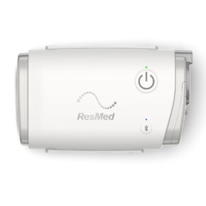 Resmed AirMini AutoSet inkl. P10 Set mit Pillow-Maske & Schlauch, mobiles Therapiegerät mit Netzteil und Transportbeutel, AirMini APAP und CPAP Reisegerät (Komplettpreis) (#14076)