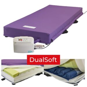 AirSystems DUALSOFT 120 HYBRID HMV Wechseldruck- und Weichlagerungs-System mit wechselbaren Zyklen, bis Grad 4, für 120x200 Betten, 30-200kg