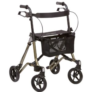 Dietz TAiMA M GT Leichtgewicht-Rollator faltbar und stabil nur 5,5 kg, neue Modellserie grün metallic, bis 150kg