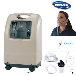 Gebrauchtware = Invacare Perfecto2 V Sauerstoffkonzentrator, Sauerstoffgerät mit Flussrate bis 5 l / min., inkl. O2-Starterkit (geringer Restbestand)