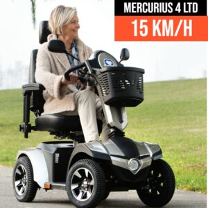 Mercurius 4 LTD, Elektromobil 15 km/h mit Sportfelgen, LCD-Display, 75Ah Akkus und 1000W Motor, Belastbarkeit: 150 kg