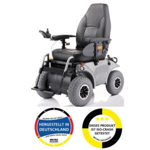 Meyra Optimus 2 NG Elektrorollstuhl, kraftvoller elektrischer Rollstuhl (Produktbild zeigt ErgoSeat-Ausstattung), E-Rollstuhl für den Außenbereich, wählen Sie Ihre Ausstattung und wir erstellen Ihr Angebot