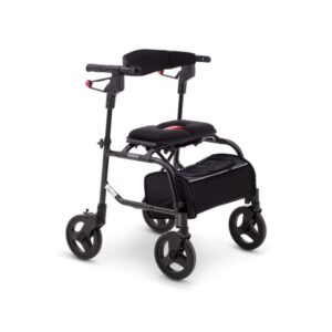 Rollator neXus 3, Neue Ausführung, Leichtgewichtsrollator mit Polstersitz, kabelloses Bremssystem, drehbarer Rückengurt (sitzen von beiden Seiten) bis 200kg