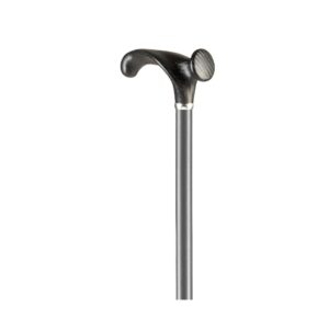 Leichtmetallstock mit anatomischen Griff, Carbonoptik Farbe Struktur Grau, für links oder rechts, bis 150kg (Serie 502)