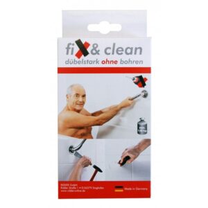 Fix & Clean, klebt wie gedübelt ! Vergessen Sie Bohrlöcher in den Fliesen!