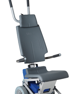 Sano Liftkar PT-S-130 Elektrischer Treppensteiger bis 130kg, inkl. Komfortsitz, kompakte Bauweise, die neue Modellserie für mehr Sicherheit, inkl. Kopfstütze & Beckengurt (Einweisung erforderlich - Verkauf nur in DE)