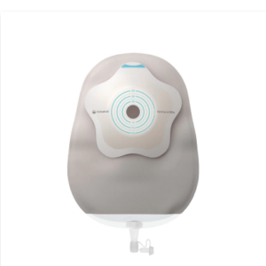 SenSura Mio Konkav einteilig Uro Mehrkammerbeutel, Midi, Stoma 10-40mm, lichtgrau, P=10 Stück