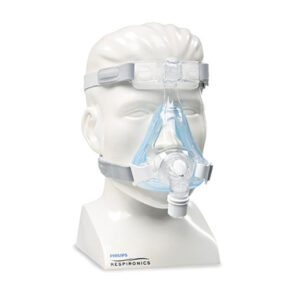 (AV) Philips Respironics Amara GEL, HMV, CPAP Mund-Nasen-Maske mit Ausatemventil, für die Schlaftherapie