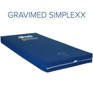 GRAVIMED Simplexx 200x100cm Weichlagerungsmatratze, Anti-Dekubitus-Matratze, hervorragende Druckverteilung und eine spezielle Fersen-Komfortzone, bis 135kg
