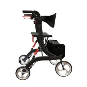 Bescomed Spring (neu inkl. Vormontage) graphitgrau, M oder L, Leichtgewicht Rollator, mit justierbaren Spiralfedern (#3444)