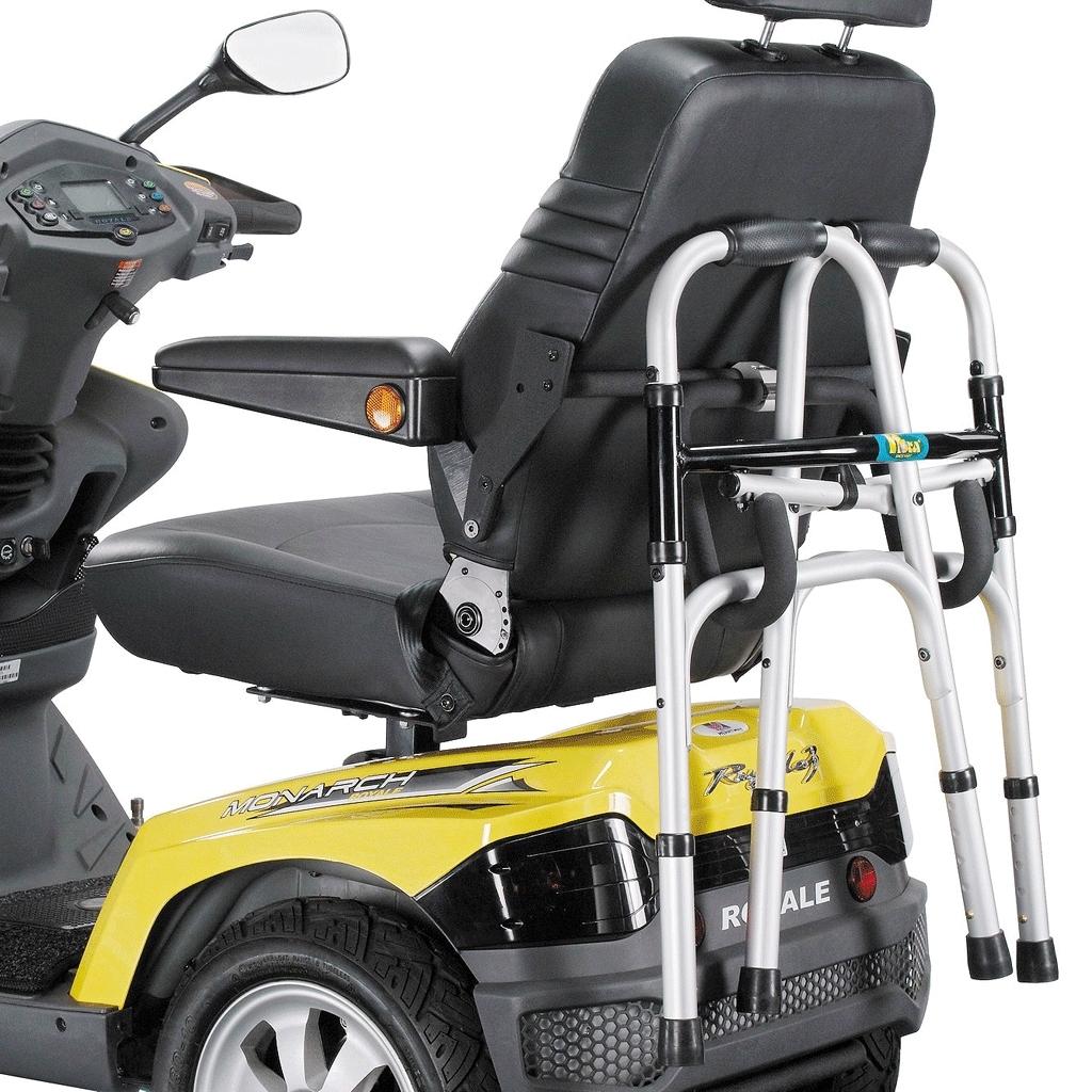 Halterung fuer Gehgestell oder Rollator