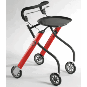 Let´s Go Rollator Edition rot/grau der Rollator für die Wohnung