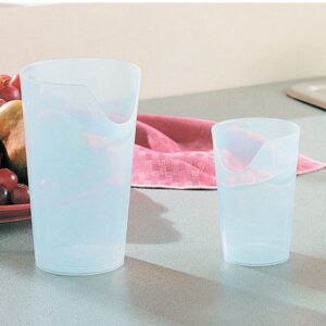 Trinkbecher Nosey, transparent, Becher mit Nasenaussparung, verschiedene Größen (ml)