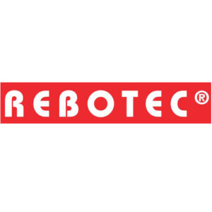 Rebotec Bonn Toilettenstuhl, Jubiläumsmodell ''Retrodesign'' grau/blau, HMV, Kunststoff, Limited Edition, 4 Feststellbremsen, komplett mit Eimer, Armlehnen und Fußstützen, 5''-Räder, bis 130kg