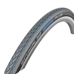 Schwalbe Marathon Plus Performance Bereifung 24x1'', schwarz/grau, pannensicher durch SmartGuard, vereint Leichtlauf eines Luftreifens mit Pannensicherheit