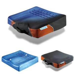 Viscoflex Kombipack Sitz & Rückenkissen, Systam P361C + P951D, anatomisches Sitzkissen 42x42cm inkl. Rücken, Antidekubitus, HMV