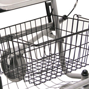 Korb für Rollatoren, passend u.a. für Drive Migo, Cristallo, Gigo usw., bis 5kg belastbar, Metall, mit Griff  (#1236127)